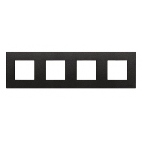 Рамка 4-постовая, серия Zenit, антрацит (N2274 AN)