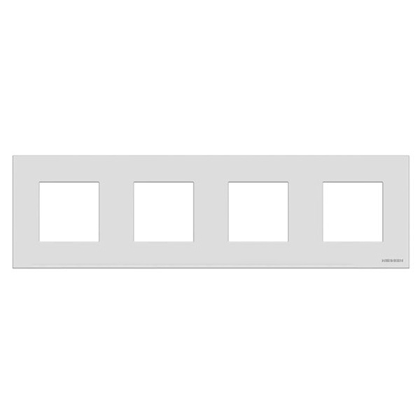 Рамка 4-постовая, серия Zenit, альпийский белый (N2274 BL)