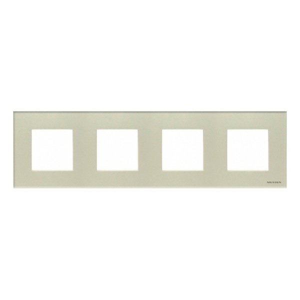 Рамка 4-постовая, серия Zenit, шампань (N2274 CV)