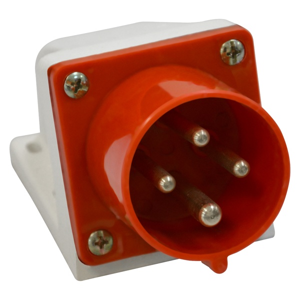 Вилка для монтажа на поверхность КЭАЗ 524-32А-6h-380AC-3P+PE-IP44