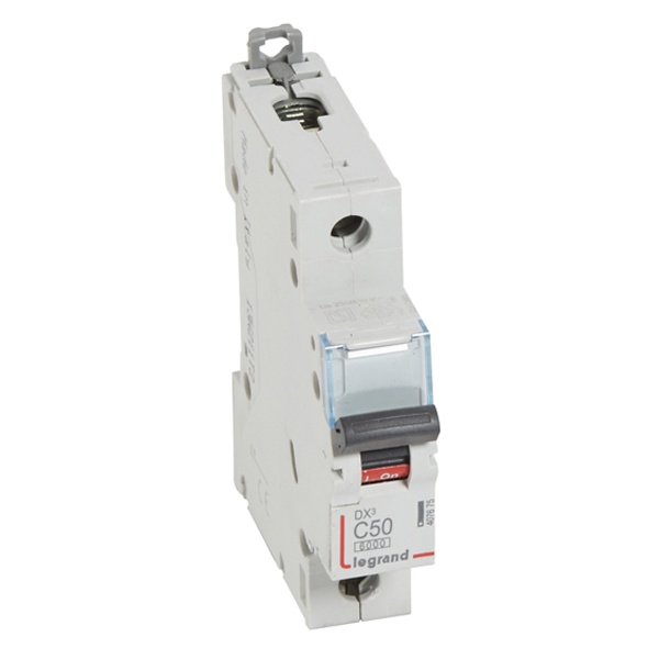 Автоматический выключатель Legrand DX3 1П C50A 6/10kA 1 модуль (автомат электрический)