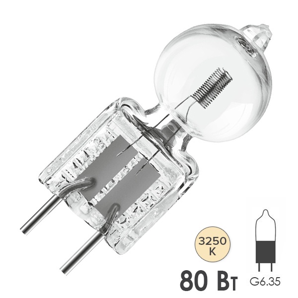 Лампа специальная галогенная Osram 64668 XIR 80W 22.8V G6.35 400h