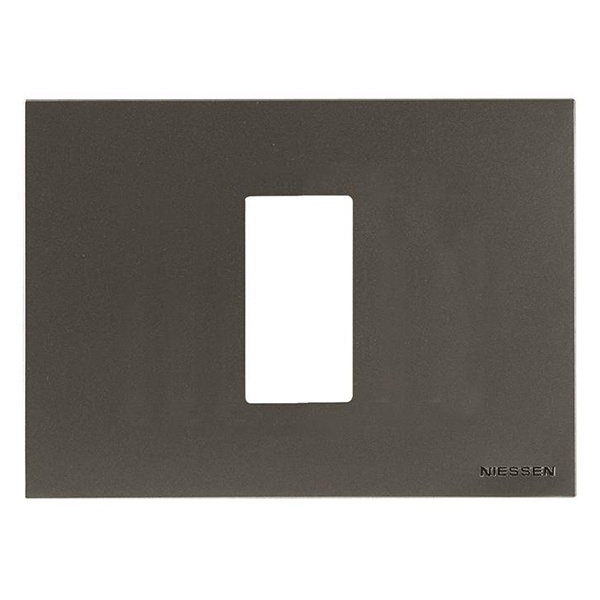 Рамка итальянского стандарта на 1 модуль, серия Zenit, цвет антрацит (N2471 AN)