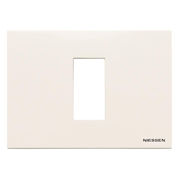 Рамка итальянского стандарта на 1 модуль, серия Zenit, цвет альпийский белый (N2471 BL)