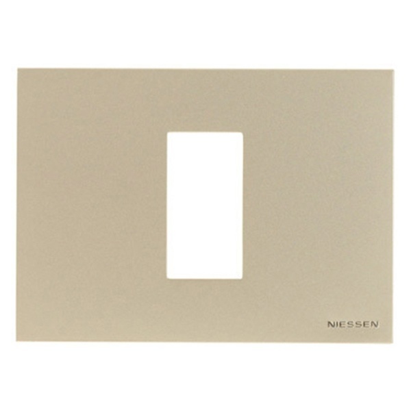 Рамка итальянского стандарта на 1 модуль, серия Zenit, цвет шампань (N2471 CV)