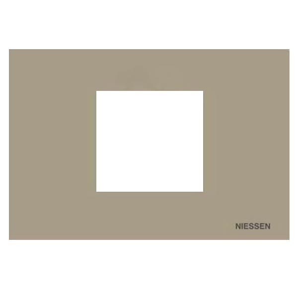 Рамка итальянского стандарта на 2 модуля, серия Zenit, цвет шампань (N2472 CV)