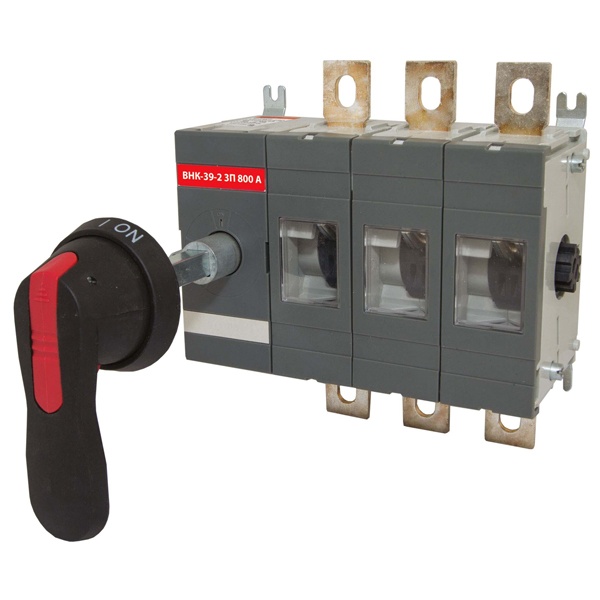 Рубильник TDM ВНК-39-2 3П 800А с выносной фронтальной ручкой управления и переходником 185 мм (выключатель нагрузки)