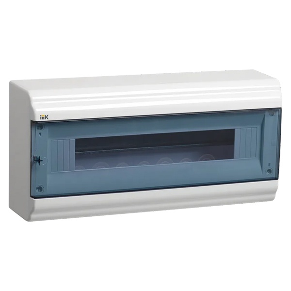 Бокс ИЭК PRIME ЩРН-П-18 модулей навесной пластик IP41 прозрачная дверь