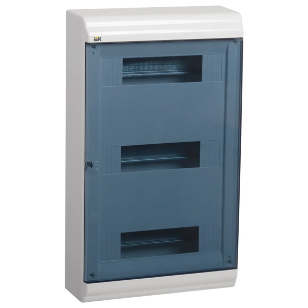 Бокс ИЭК PRIME ЩРН-П-36 модулей (3х12) навесной пластик IP41 прозрачная дверь