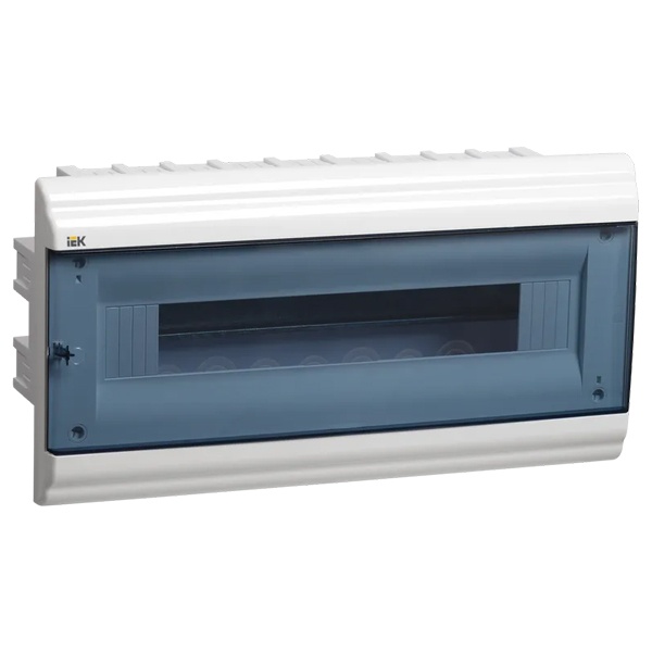 Бокс ИЭК PRIME ЩРВ-П-18 модулей встраиваемый пластик IP41 прозрачная дверь