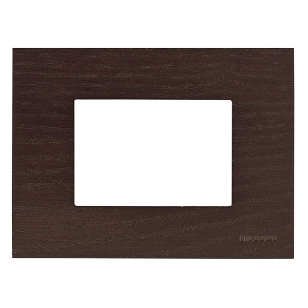 Рамка итальянского стандарта на 3 модуля, серия Zenit, натуральное венге (N2473 WG)