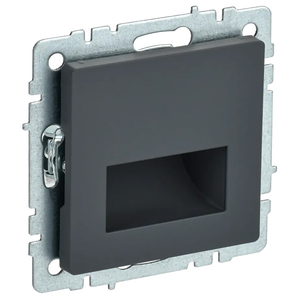 Подсветка ИЭК BRITE LED встраиваемая графит (ПЛ20-БрГ)