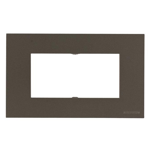 Рамка итальянского стандарта на 4 модуля, серия Zenit, цвет антрацит (N2474 AN)