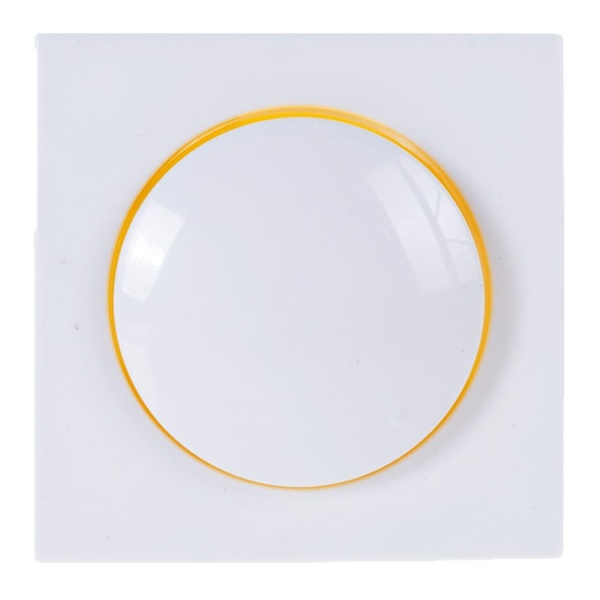 Накладка светорегулятора с желтой световой индикацией Экопласт LK60, белый