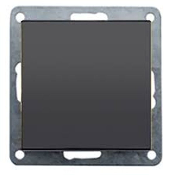 Заглушка с суппортом Экопласт LK60, черный бархат