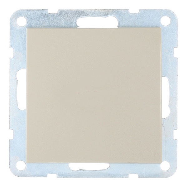 Выключатель 1-клавишный Экопласт (схема 1) 16 A, 250 B LK60, бежевый