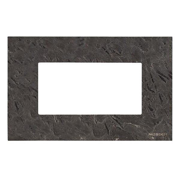 Рамка итальянского стандарта на 4 модуля, серия Zenit, натуральный сланец (N2474 PZ)