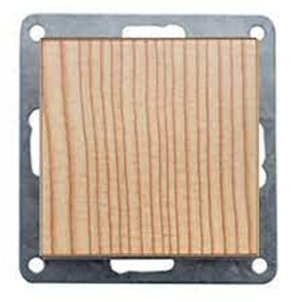 Выключатель 1-клавишный Экопласт (схема 1) 16 A, 250 B LK60, сосна