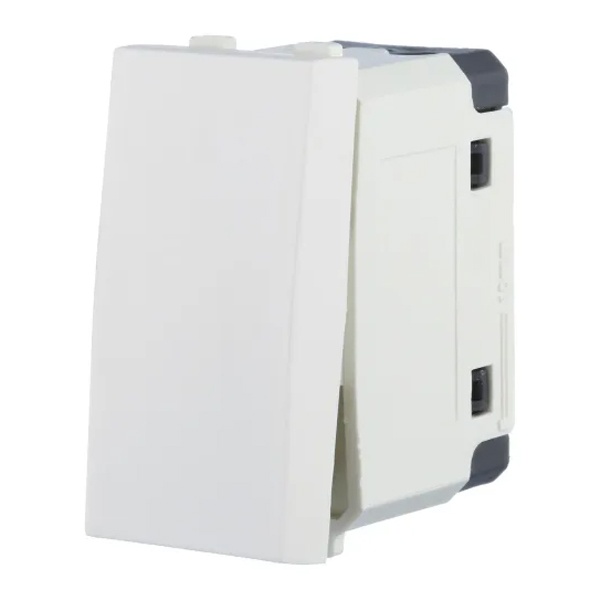 Переключатель с двух мест Экопласт 45х22,5мм (схема 6) 16 A, 250 B (белый) LK45