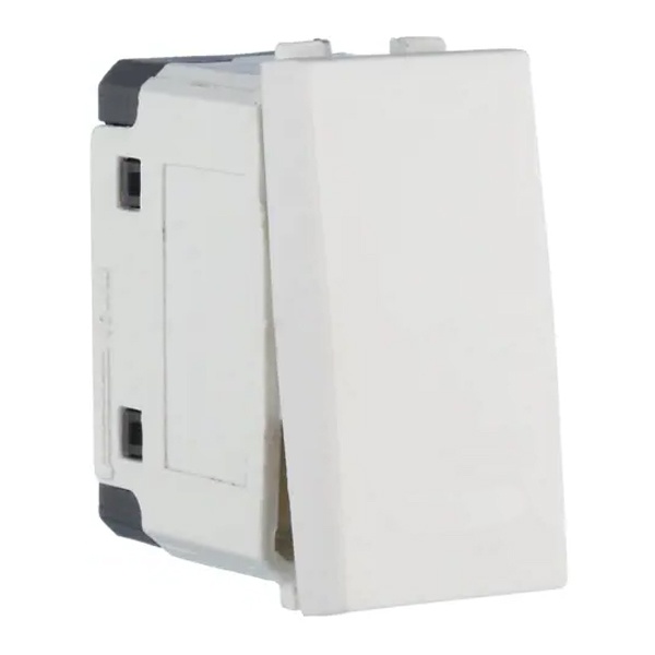 Выключатель-кнопка 1-клавишный Экопласт 45х22,5 мм LK45 10A, 250B белый