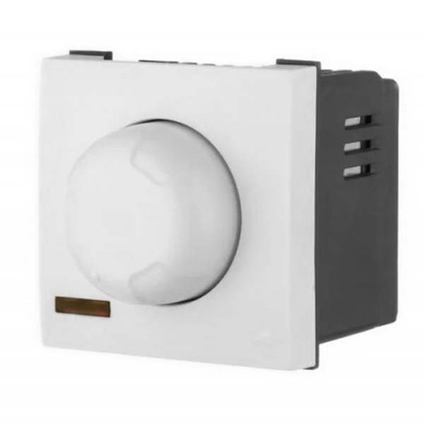 Светорегулятор поворотный нажимной Экопласт 600 Вт LK45 белый