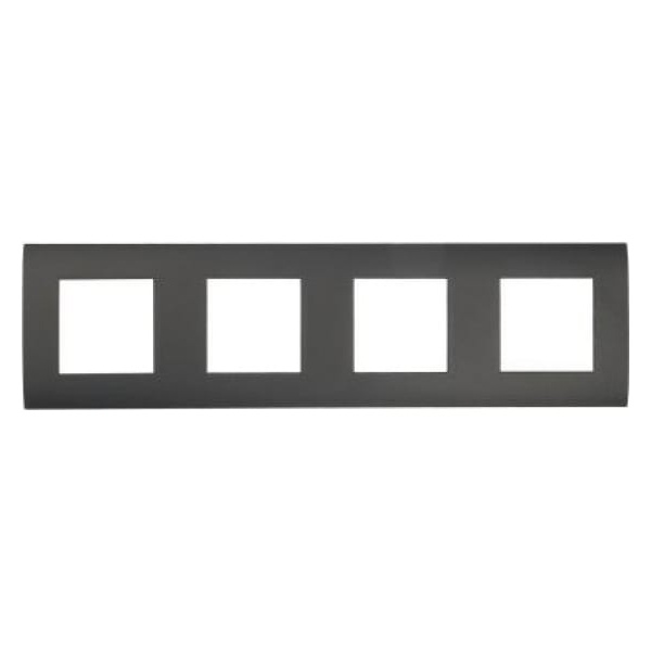 Рамка 4-постовая Экопласт LK45 (черный бархат)