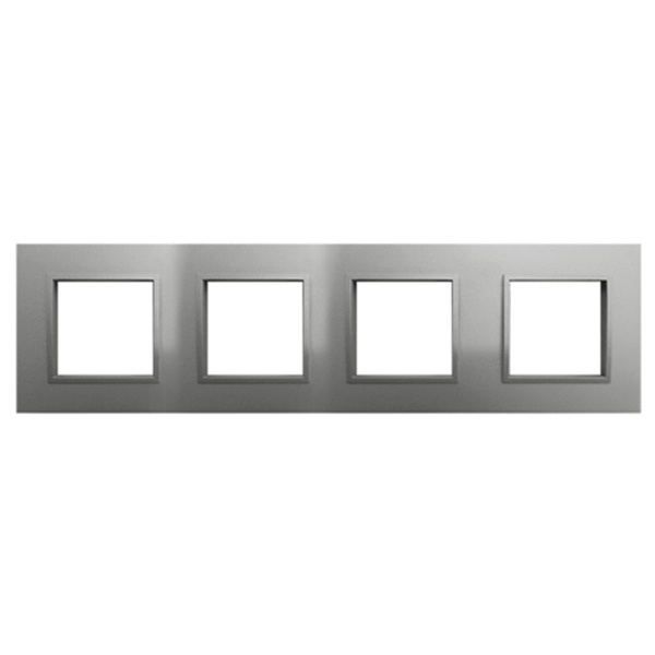 Рамка 4-постовая Экопласт LK45 из натурального анодированного алюминия