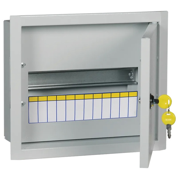 Корпус металлический ИЭК Titan3 ЩРв-12з-3 12 модулей УХЛ3 IP31 серый