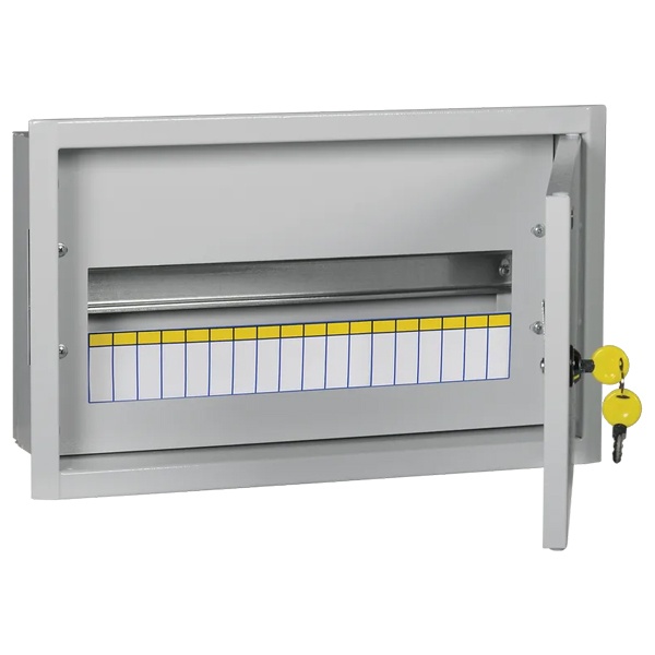 Корпус металлический ИЭК Titan3 ЩРв-18з-3 18 модулей УХЛ3 IP31 серый