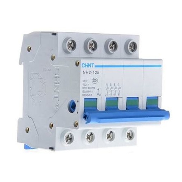 Рубильник модульный Chint NH2-125 4P 32A трехфазный (выключатель нагрузки)