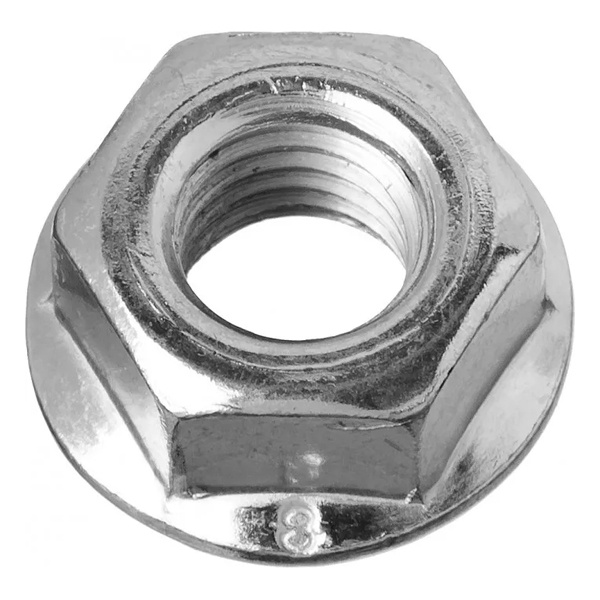 Гайка Tech-KREP DIN6923 шестигранная оцинкованная с фланцем М10 (18 шт) - пакет ( 0,015 кг)