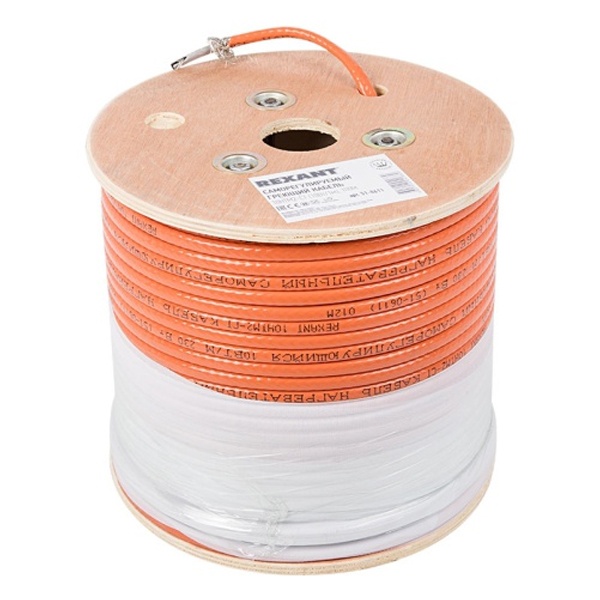 Саморегулируемый греющий кабель Rexant 10HTM2-CT (10Вт/1м), пищевой, (бухта 100М)