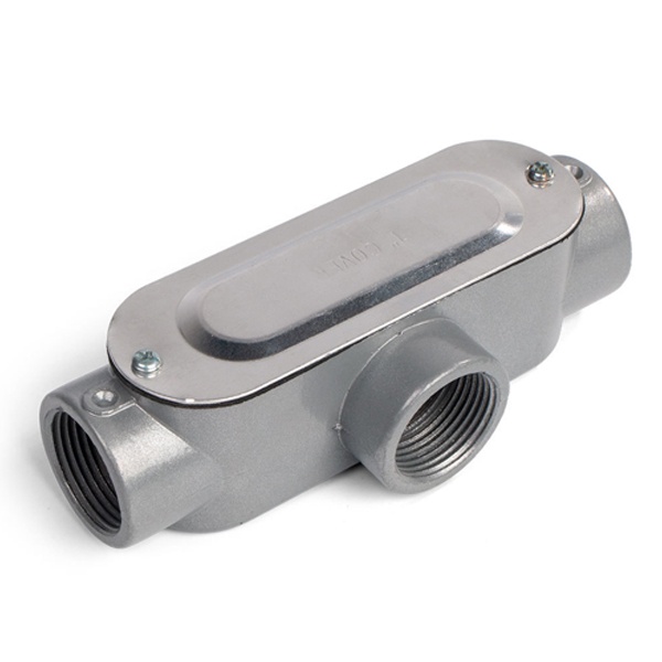 Коробка распределительная Fortisflex КРВ-Т 25 (1”) Т-образная для металлорукава IP65 серая