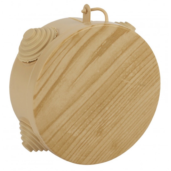 Коробка распаячная ЭРА КОР d 85х40 мм открытой установки с 4 вводами сосна IP54 (5056306043024)