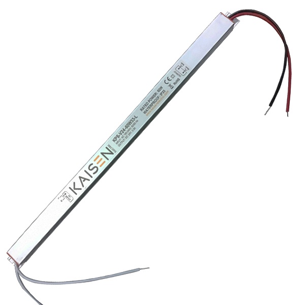 Блок питания для светодиодной ленты Kaisen 60W 24V IP33 350х18х15 mm