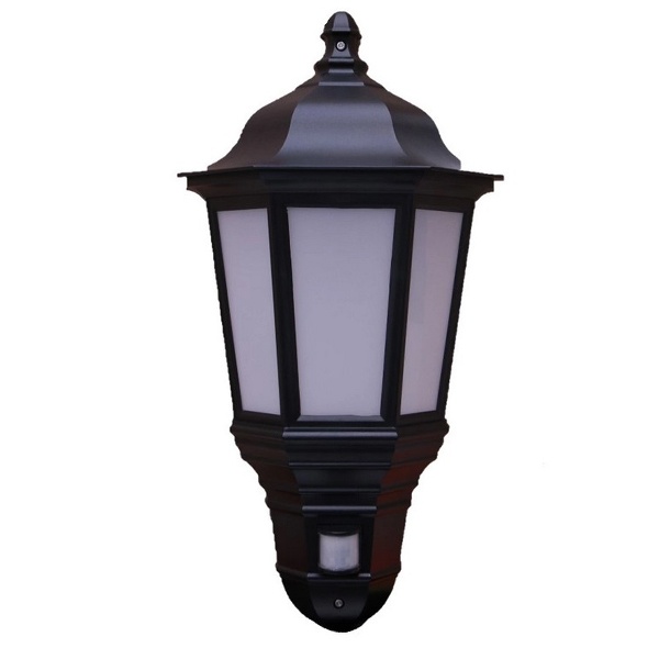 Светильник с датчиком движения уличный Ledvance ECOClass SemiLantern max 40W E27 S BK IP44