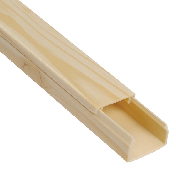 Кабель-канал ИЭК с крышкой 25х16 ПВХ сосна 2м/шт [уп.50м] Элекор (кабельный короб)