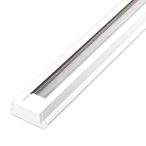 Шинопровод CAB1003 для трековых светильников белый 3м (в наборе токовод, заглушка, крепление)