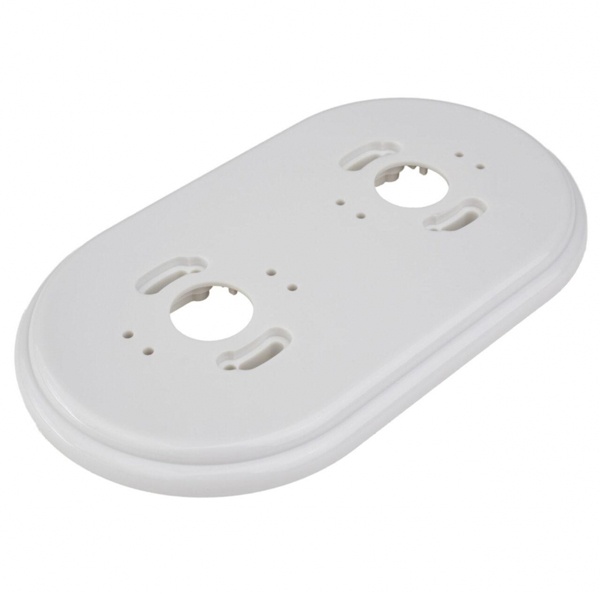 Рамка 2-я Bironi Ришелье, пластик белый