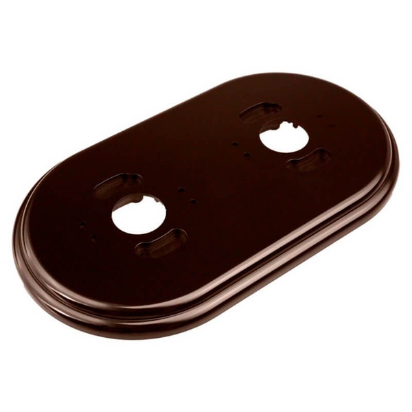 Рамка 2-я Bironi Ришелье, пластик коричневый