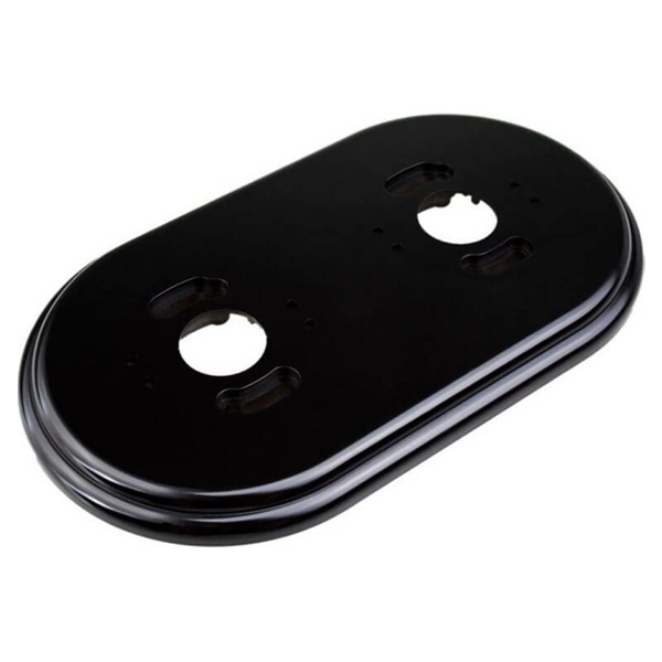 Рамка 2-я Bironi Ришелье, пластик черный