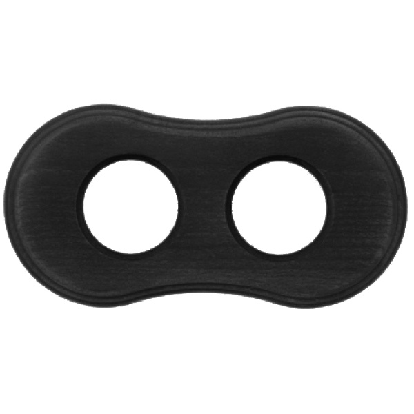 Рамка 2-я форма восьмерка Bironi Шедель, дерево цвет Угольно-черный