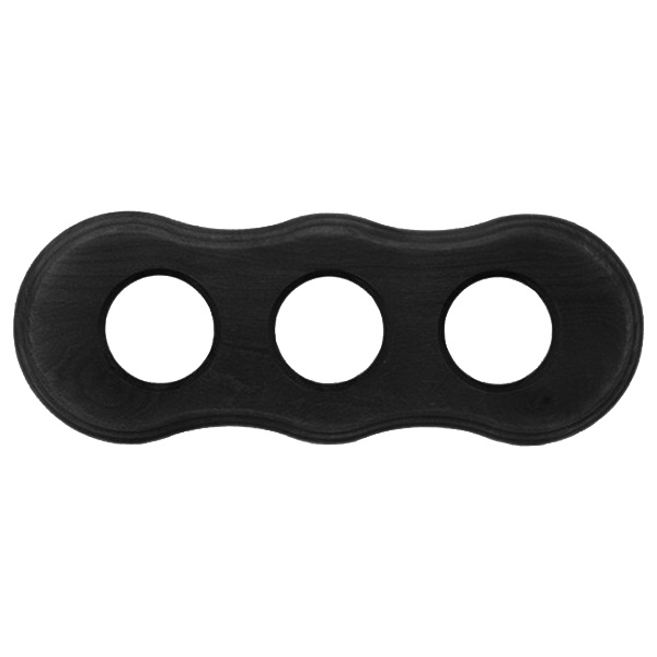 Рамка 3-я форма восьмерка Bironi Шедель, дерево цвет Угольно-черный