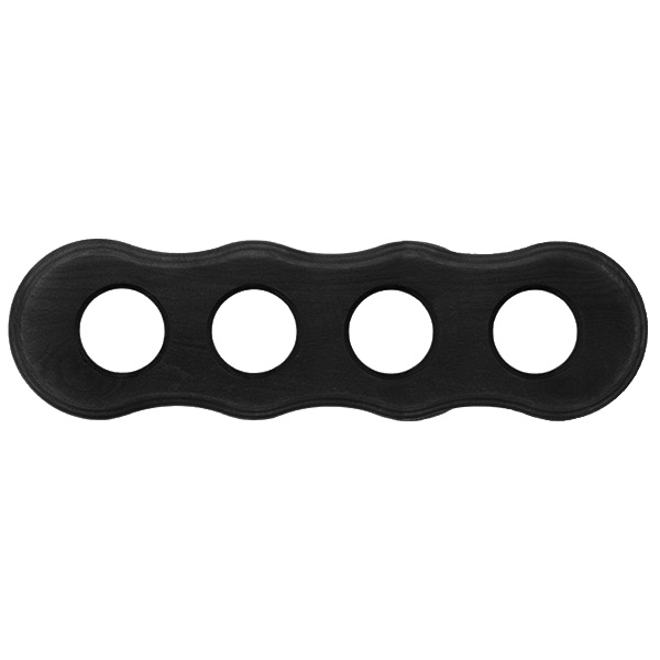 Рамка 4-я форма восьмерка Bironi Шедель, дерево цвет Угольно-черный