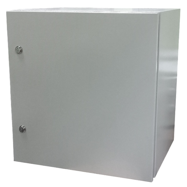 Щит металлический влагозащищенный серый ЩМП IP66, с монтажной платой 600х600х300