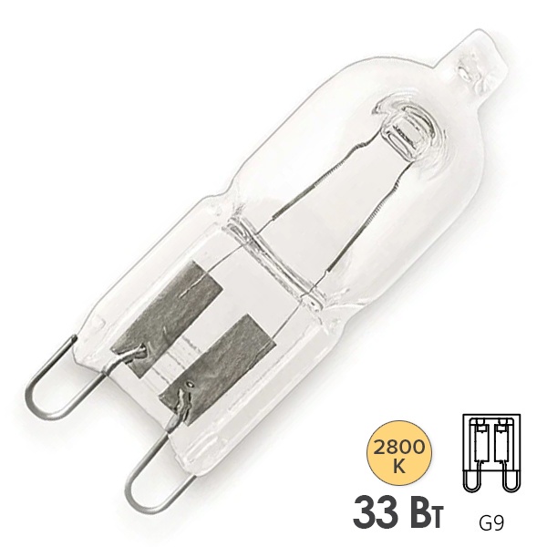 Лампа галогенная капсульная Osram 66733 33W (40W) 230V G9 460lm
