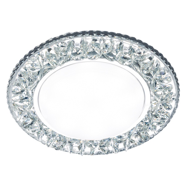 Светильник встраиваемый TDM СВ 03-09 GX53 230В LED подсветка 5 Вт зеркальный/хром