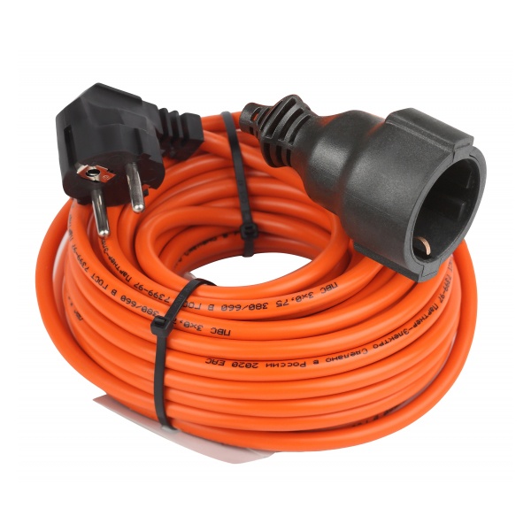 Удлинитель силовой ЭРА UPx-1e-3x0.75-10m в бухте c заземлением 1 розетка 10м ПВС 3х0.75мм2