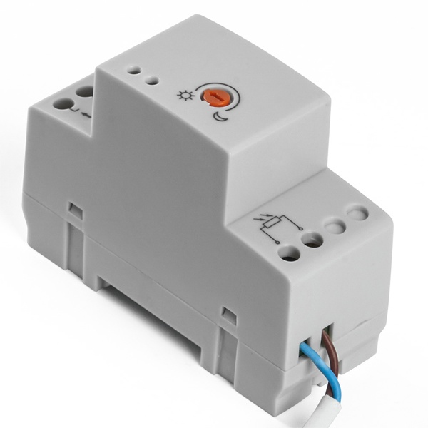 Датчик освещенности Feron SEN28 3000Вт 230V (c фотоэлемент IP65) на DIN-рейку IP20 белый