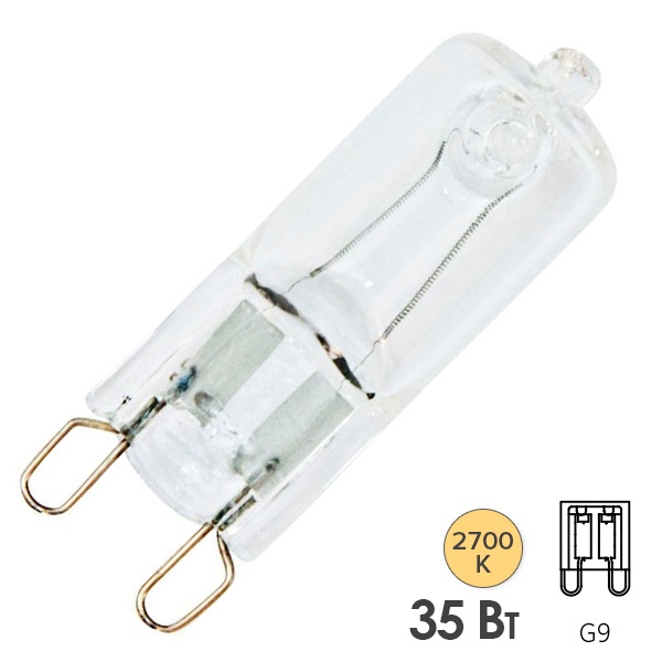 Лампа галогенная капсульная Feron HB9/JCD9 35W 230V JCD9/G9